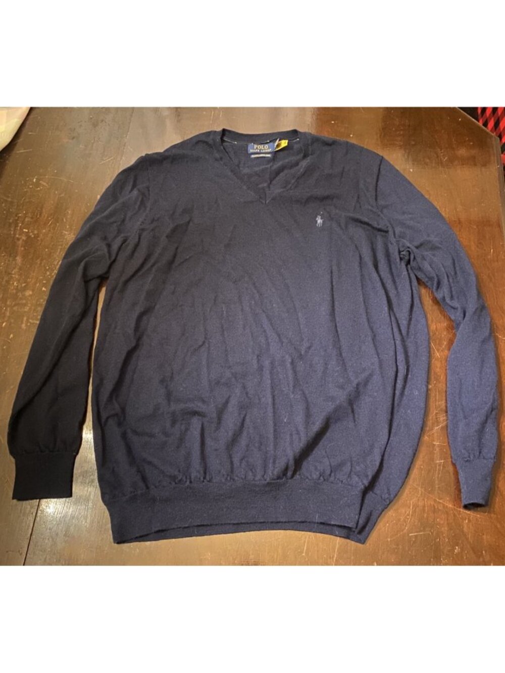 Navy Polo Ralph Lauren Merino Wool Sweater Size 2XLT 2TGL